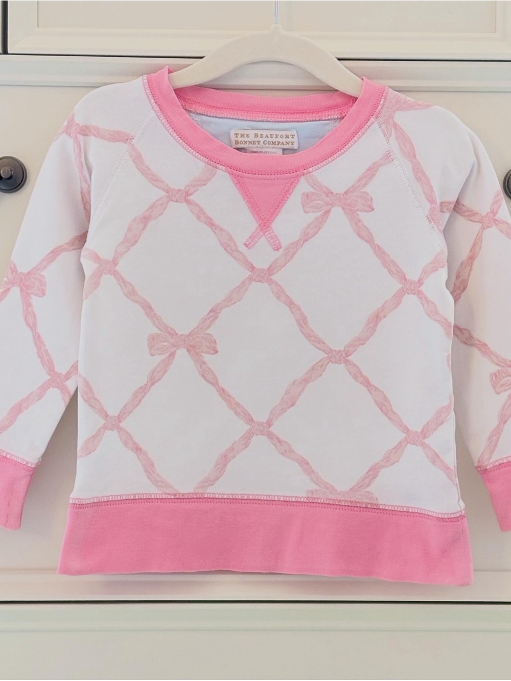 GUC/PLAY The Beaufort Bonnet Company Cassidy Crewneck Belle Meade Bow Size 12-18